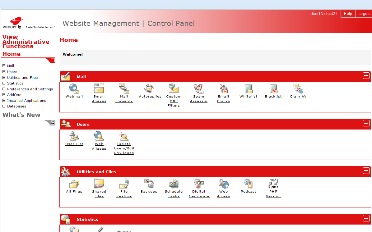 Control Panel Overview